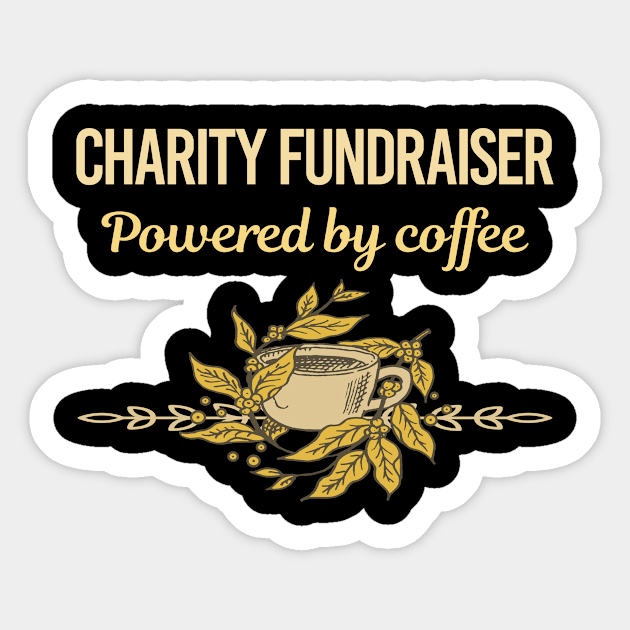 Powered By Coffee Charity Fundraiser Sticker by Hanh Tay